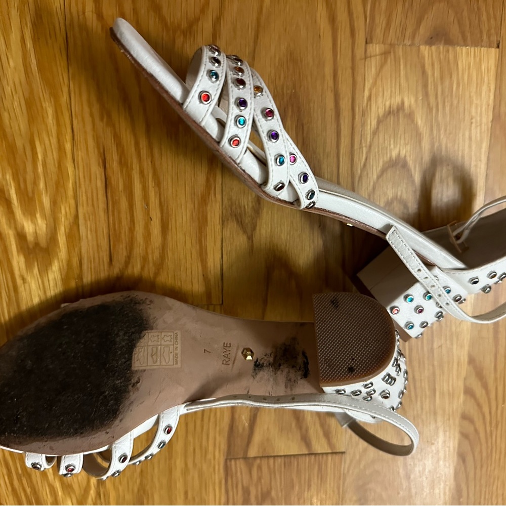 RAYE Rainbow Colorful Rhinestone Sandals - Picture 6 of 7